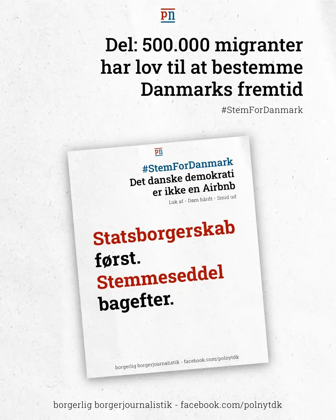 500000 udlændinge stemmer om Danmarks fremtid