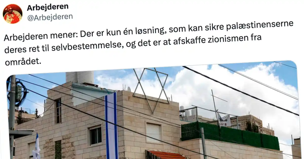 Arbejderen leverer antisemitisme støttet af dine skattemidler - 1200x630