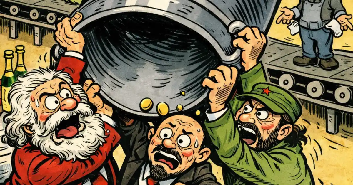 Den eneste virkelige udfordring ved socialisme er, at man til sidst løber tør for andres penge - polnyt - satire - #StemForDanmark - 1200x630