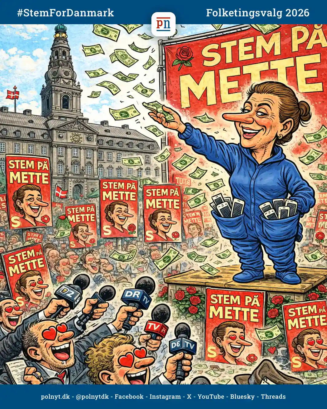 Folketingsvalg 2026 er udskrevet - polnyt - folketingsvalg 2026 - satire - #StemForDanmark
