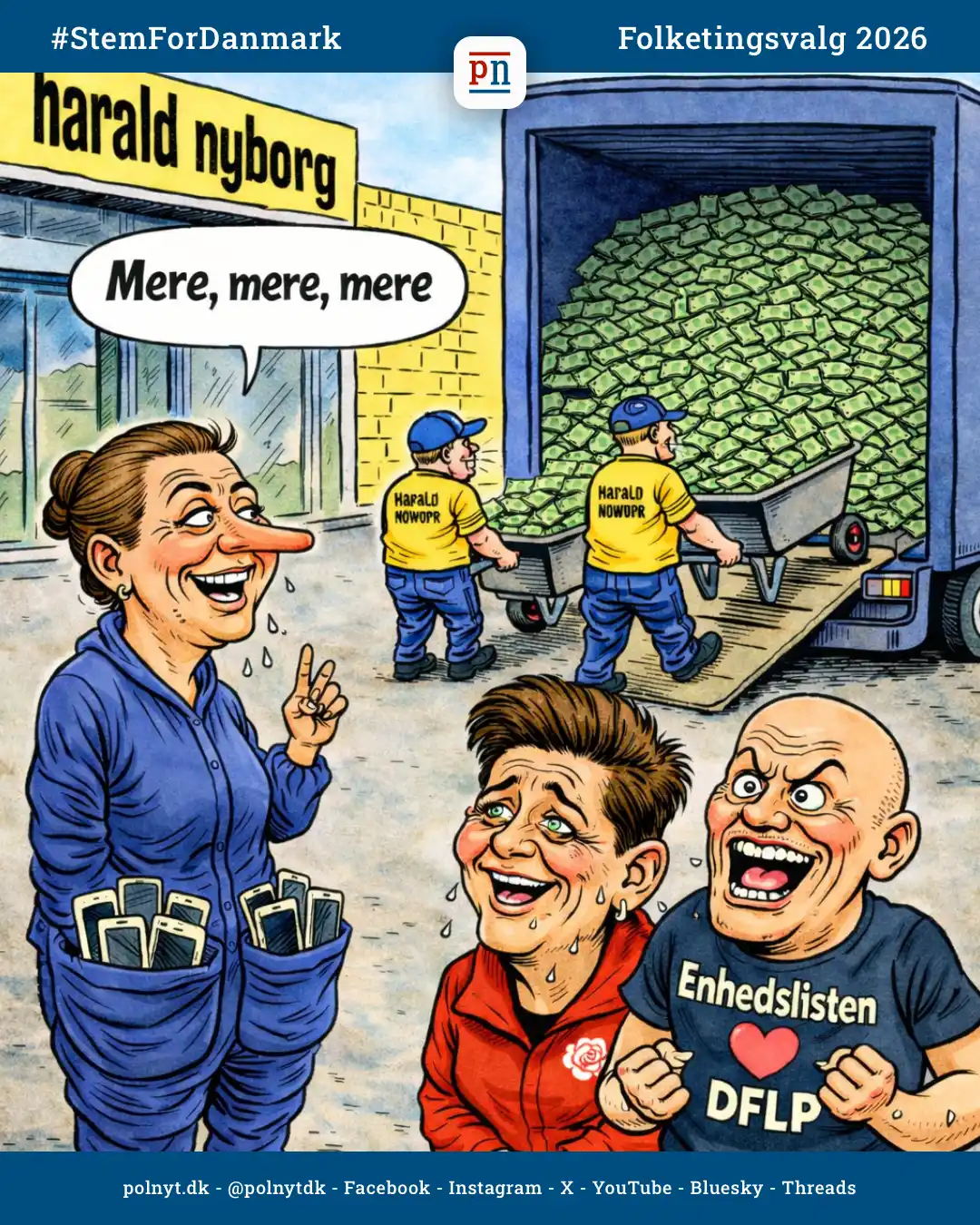 Formueskat - Harald Nyborg truer med at forlade Danmark - polnyt - folketingsvalg 2026 - satire - #StemForDanmark