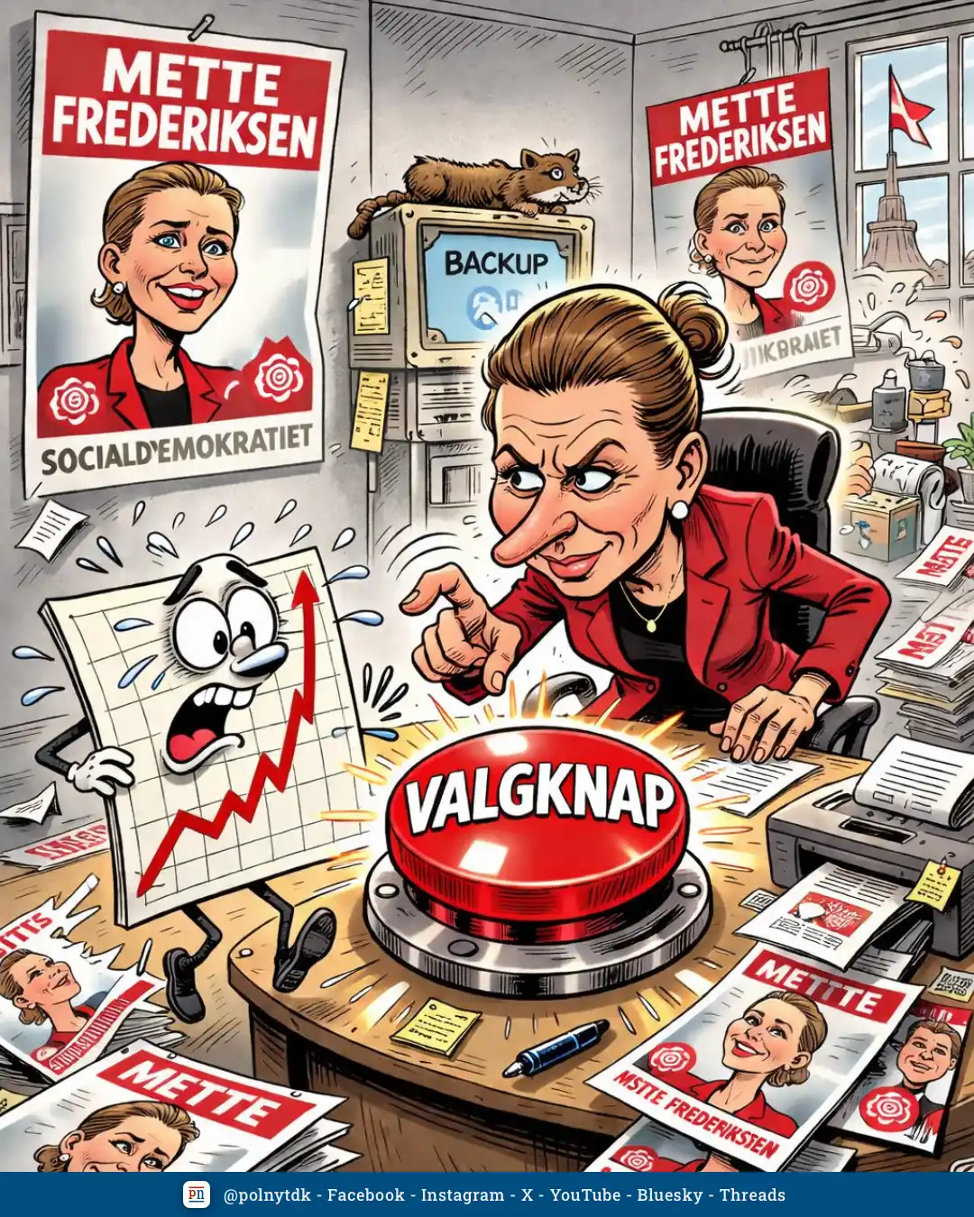 Hvornår trykker Mette Frederisen på valgknappen?