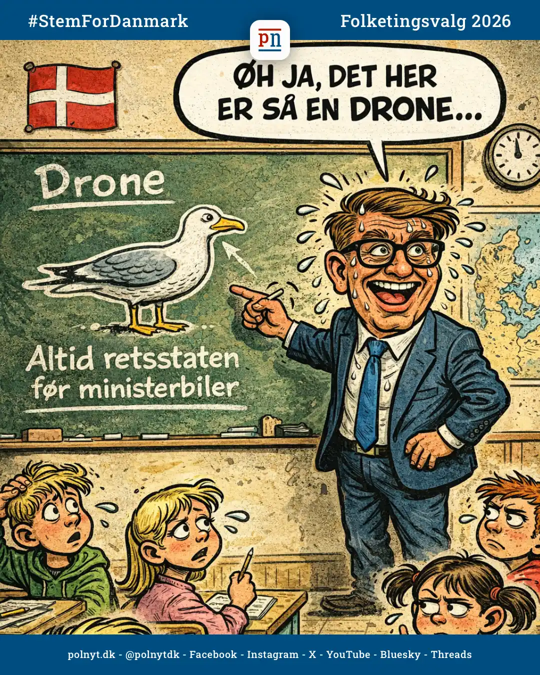 I dag præsenterer Venstre deres skoleudspil - Troels Lund Poulsen - polnyt - satire - Folketingsvalg 2026 - #StemForDanmark