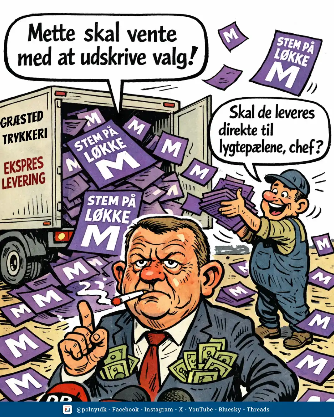 Lars Løkke melder ud Vent med at udskrive valg - satire