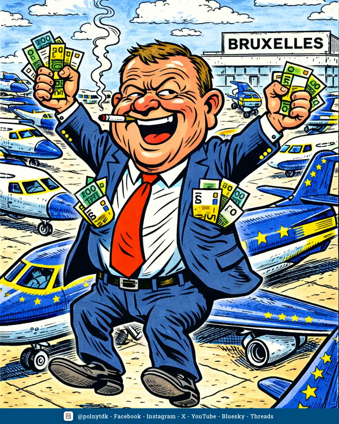 Lars Løkke - privatfly - EU