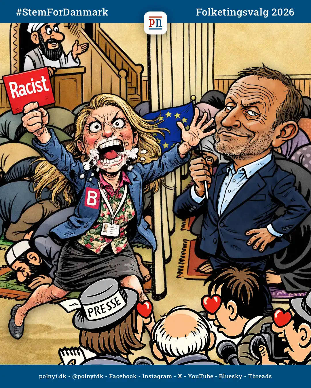 Martin Lidegaard og Radikale Venstre holder pressemøde - polnyt - folketingsvalg 2026 - satire - #StemForDanmark