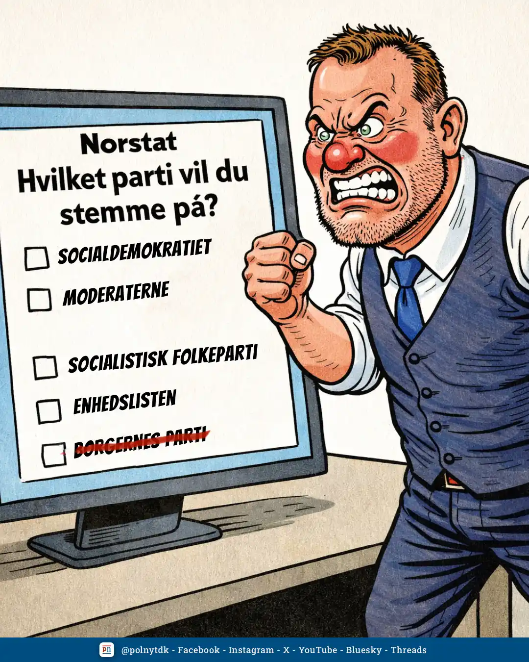 Meningsmåling udelader Borgernes parti som en mulighed - Lars Boje Mathiesen - Norstat