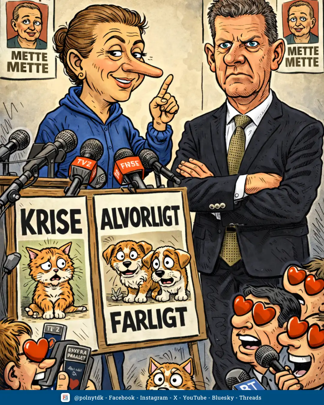 Mette Frederiksen - Søren Brostrøm - valg - krisestyring