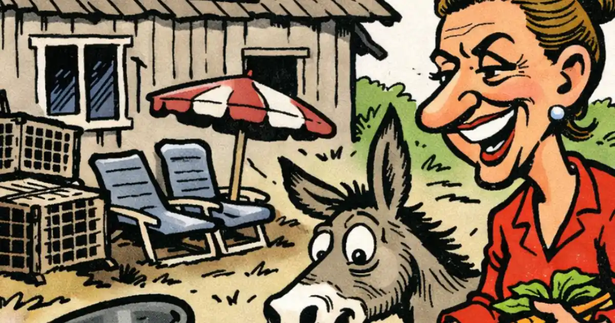 Mette Frederiksen - sommerhus - æsel - polnyt - satire - Folketingsvalg 2026 - #StemForDanmark 1200x630