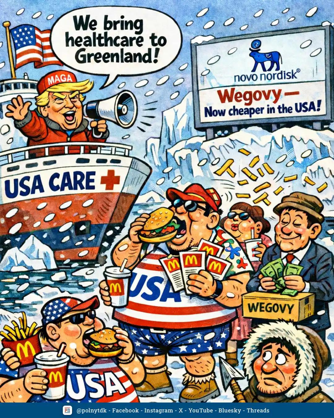 Novo Nordisk halverer listeprisen på Wegovy i USA - Trump - Greenland - Grønland