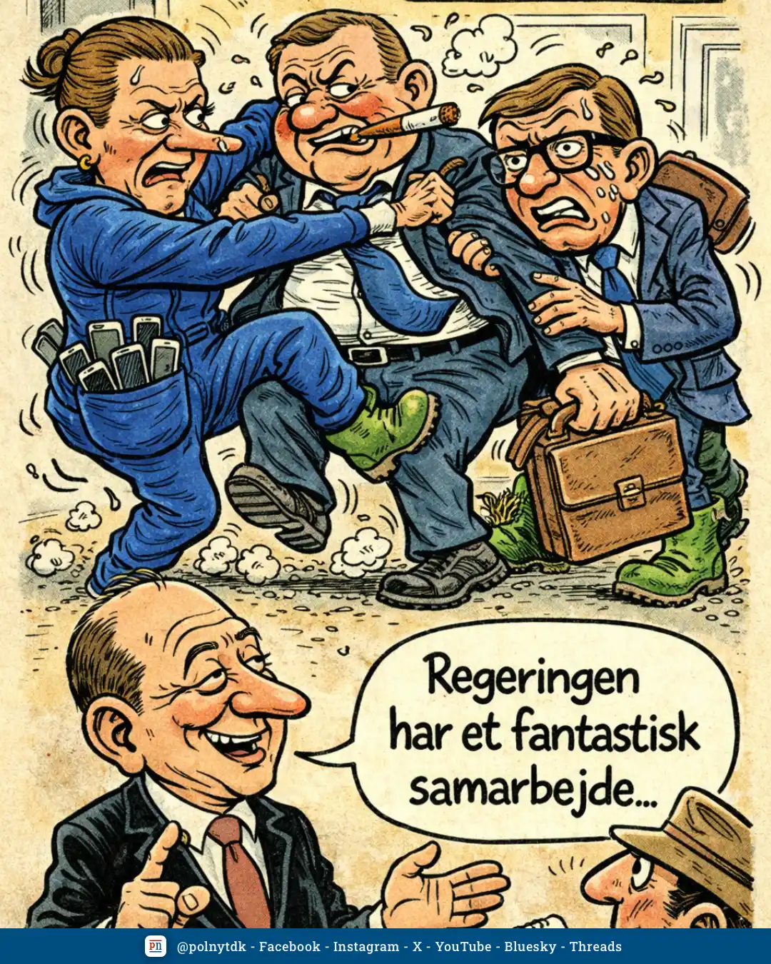 Regeringen har et fantastisk samarbejde - Mette Frederiksen - Lars Løkke - Troels Lund Poulsen