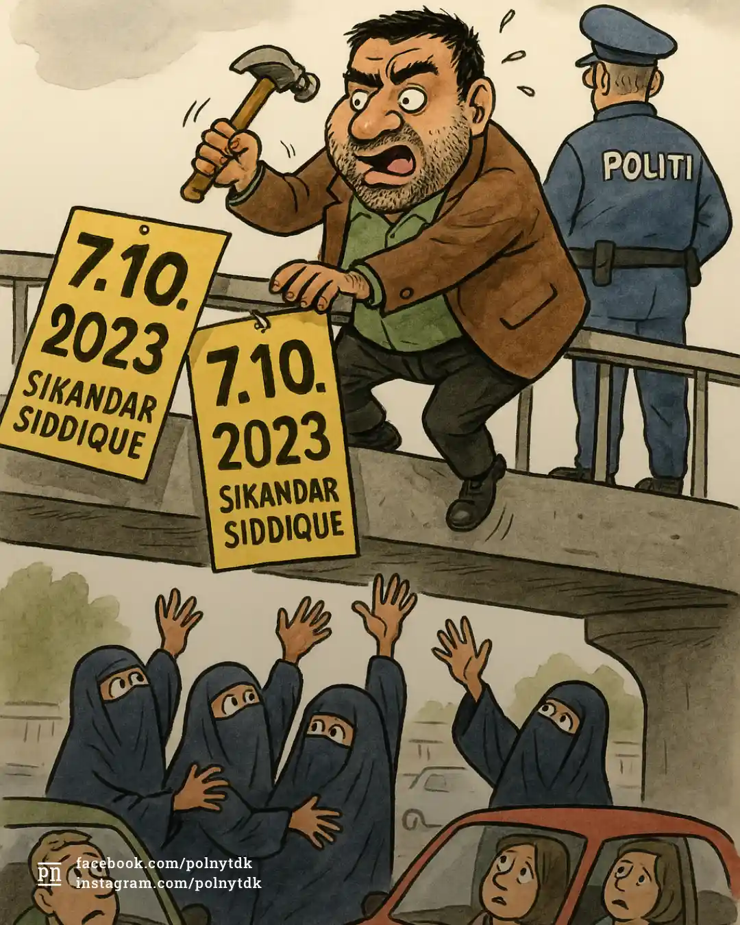 Sikandar Siddique - jødehad - antisemitisme - valgplakat