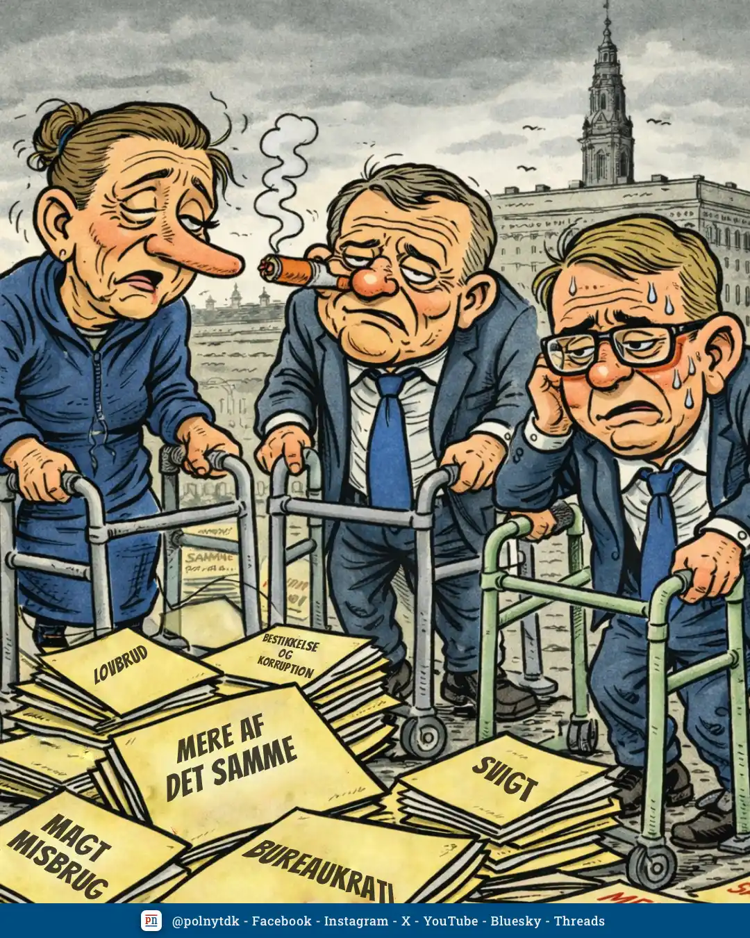 Stem nej til mere af det samme gamle - Stem nej til slidte politikere og partier, der har misbrugt magten i årtier - Stem for Danmark