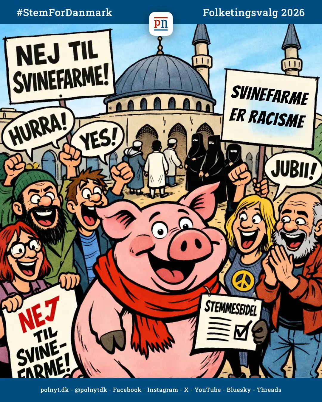Svinevalg - Iran - polnyt - satire - #StemForDanmark