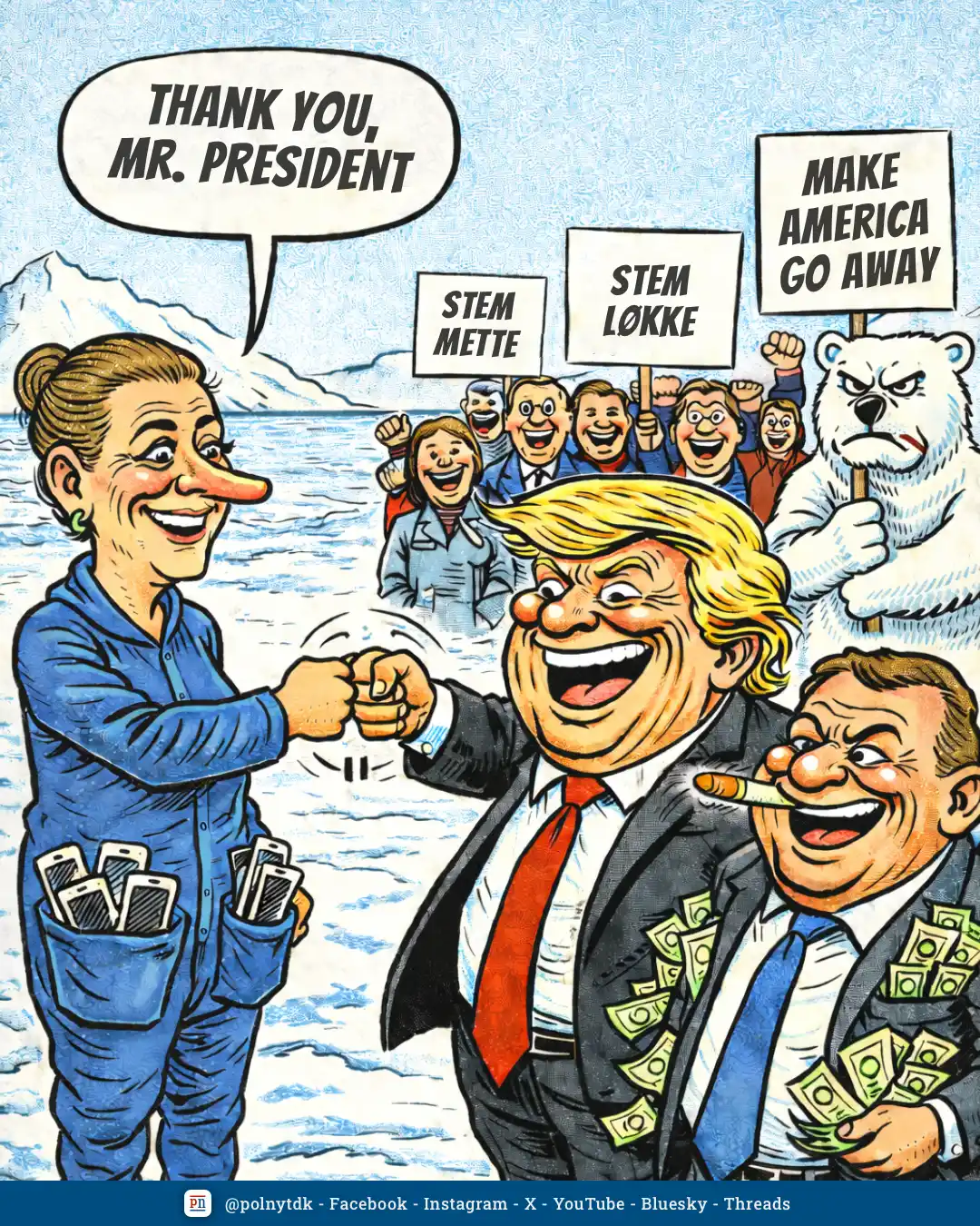 Thank You, Mr. President - Mette Frederiksen - Lars Løkke - Trump - valg