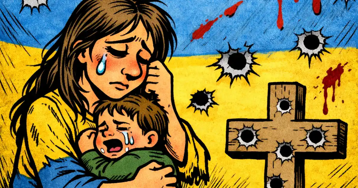 Ukraine - 4 års krig - Putin - Rusland - Slava Ukraini - 1200x630